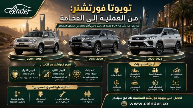 تويوتا فورتشنر: من العملية إلى الفخامة