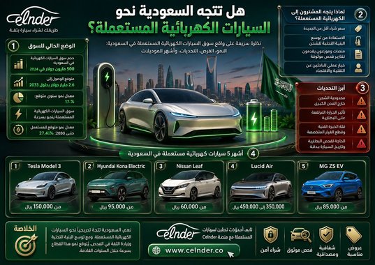هل تتجه السعودية نحو السيارات الكهربائية المستعملة ؟