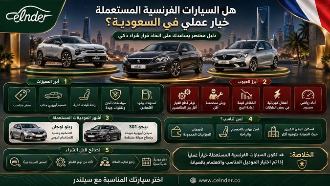 هل السيارات الفرنسية المستعملة خيار عملي في السعودية؟