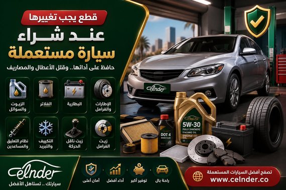قطع يجب تغييرها عند شراء سيارة مستعملة