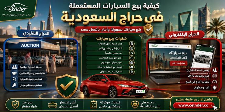 كيفية بيع السيارات المستعملة في حراج السعودية