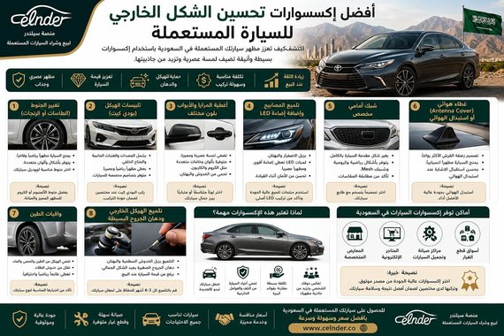 أفضل إكسسوارات تحسين الشكل الخارجي للسيارة المستعملة