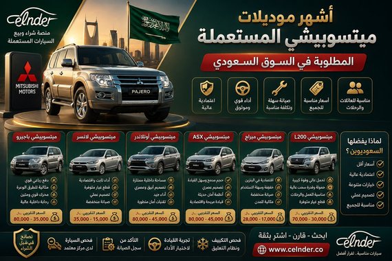 أشهر موديلات ميتسوبيشي المستعملة المطلوبة في السوق السعودي