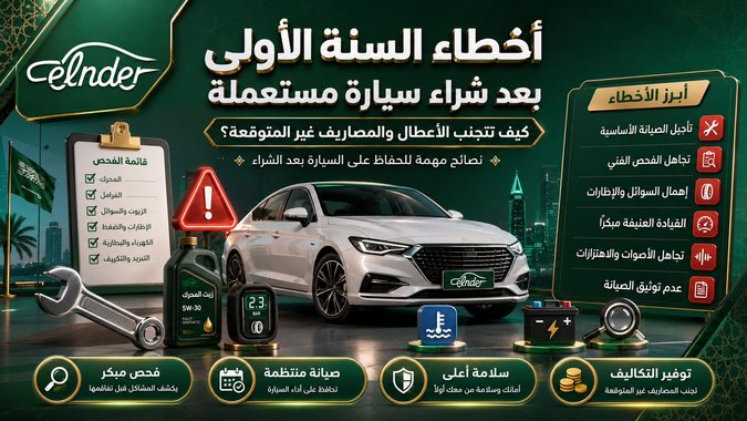 أخطاء السنة الأولى بعد شراء سيارة مستعملة
