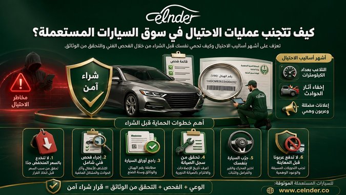 كيف تتجنب عمليات الاحتيال في سوق السيارات المستعملة؟