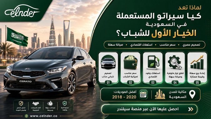 لماذا تعد كيا سيراتو المستعملة في السعودية الخيار الأول للشباب؟