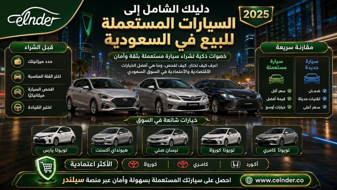 دليلك الشامل إلى السيارات المستعملة للبيع في السعودية