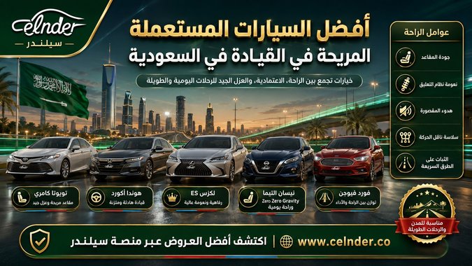 أفضل السيارات المستعملة المريحة في القيادة في السعودية
