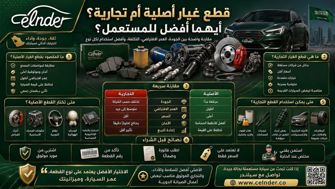قطع غيار أصلية أم تجارية؟ أيهما أفضل للمستعمل؟