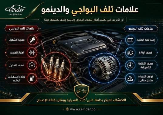 علامات تلف البواجي والدينمو