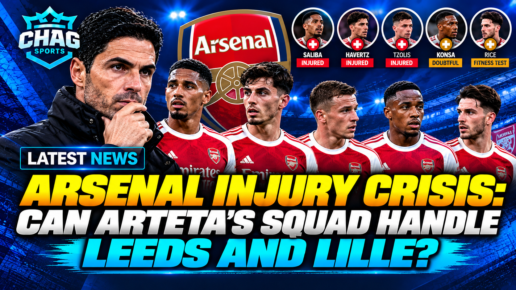 Arsenal players preparing for Leeds United match amid injury concerns