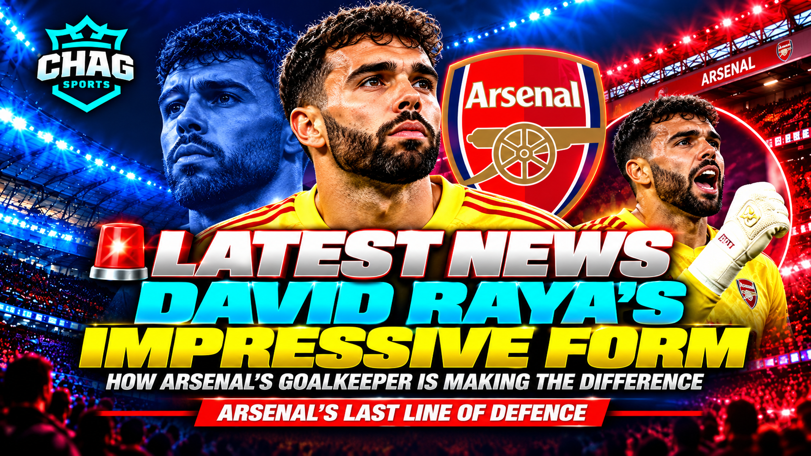 David Raya in action for Arsenal during the 2026/27 football season.
