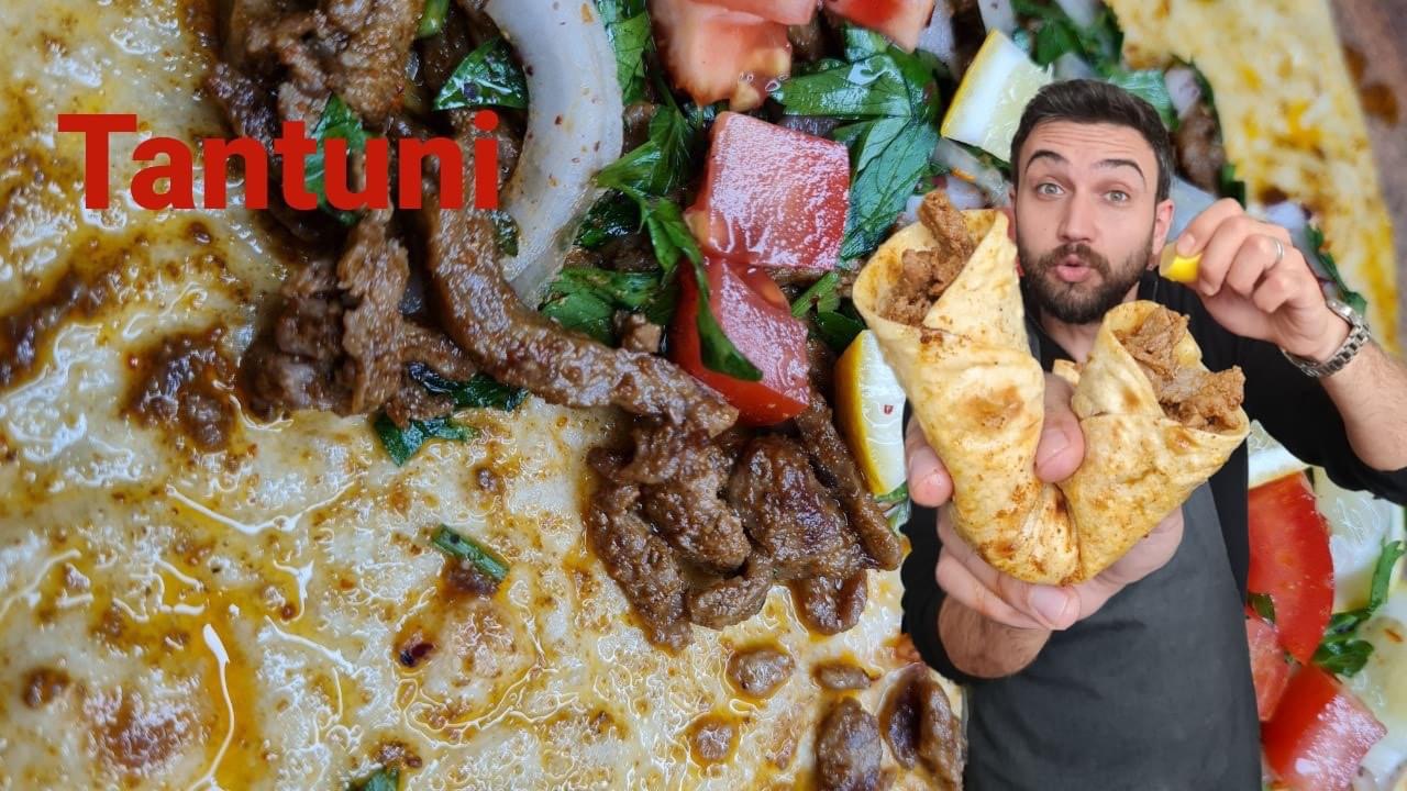 Tintouni with tortilla bread
