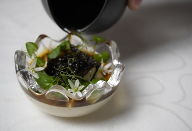 Wagyu og caviar tasting menu