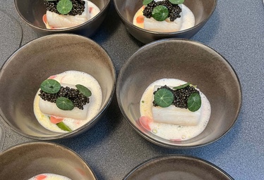 Wagyu og caviar tasting menu