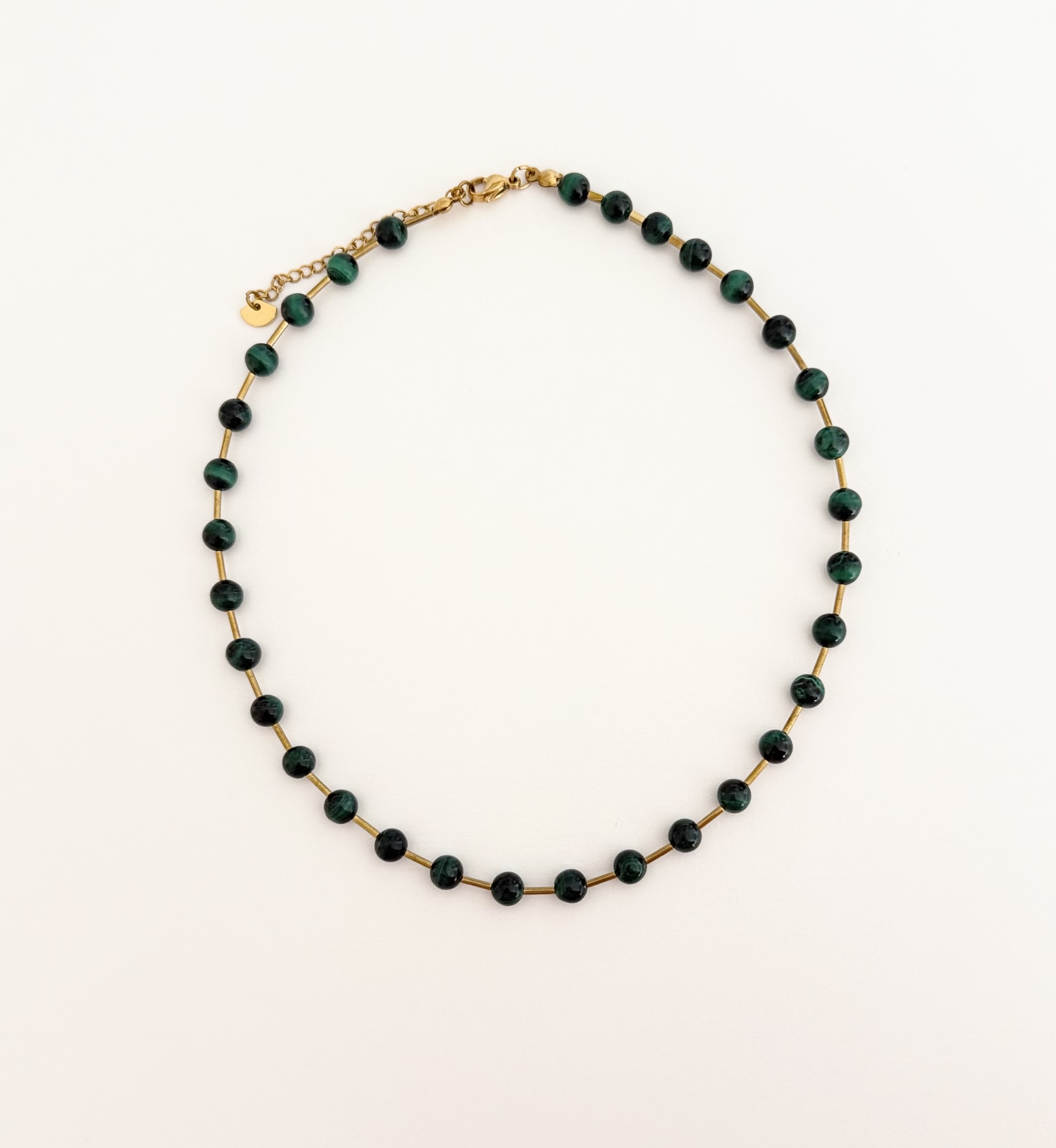 Ogrlica malahit & hematit