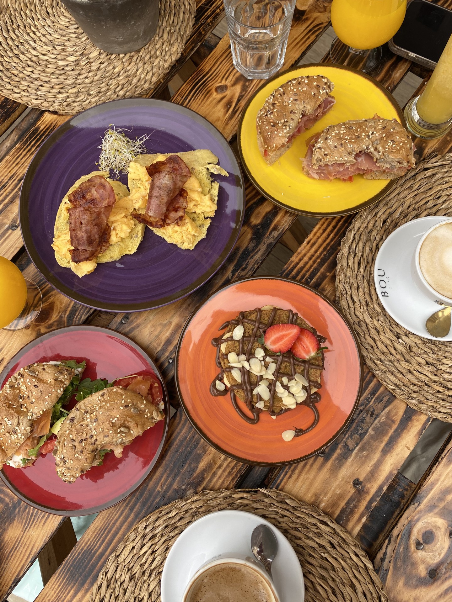 Simple coffee brunch
