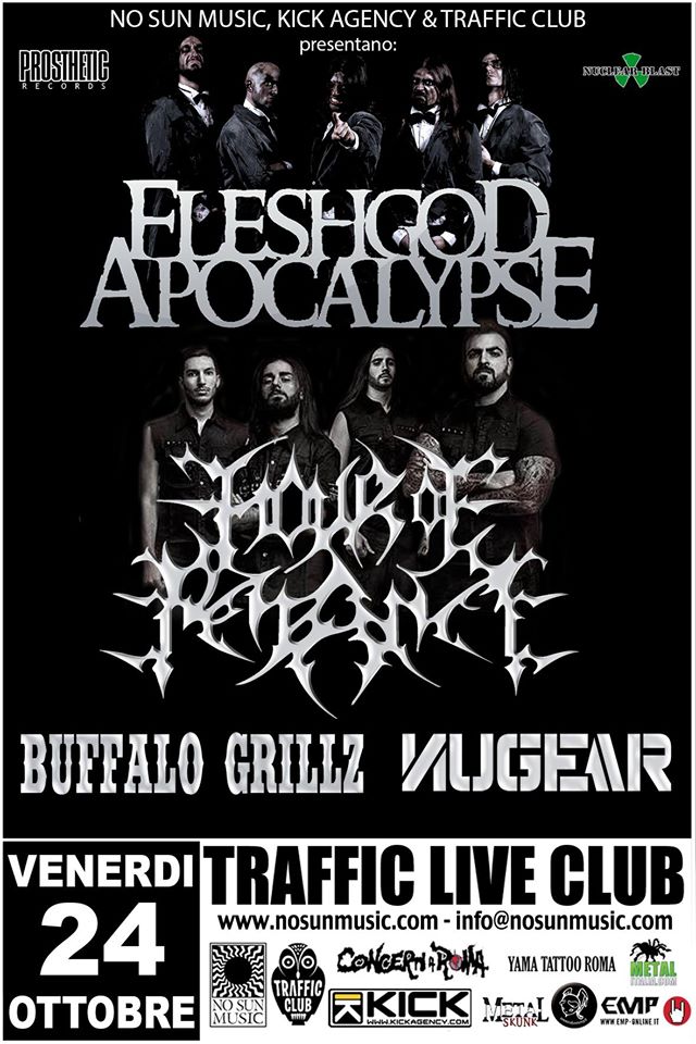 Fleshgod Apocalypse + Hour Of Penance + Buffalo Grillz + Nugear