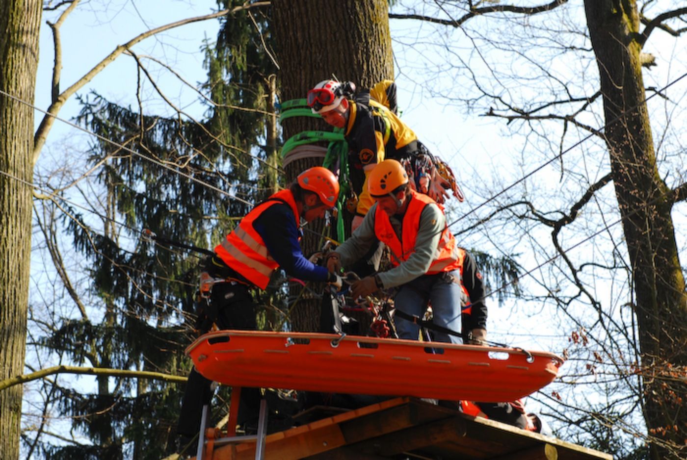 Seilparks ROPETECH Bern Rettungsübung