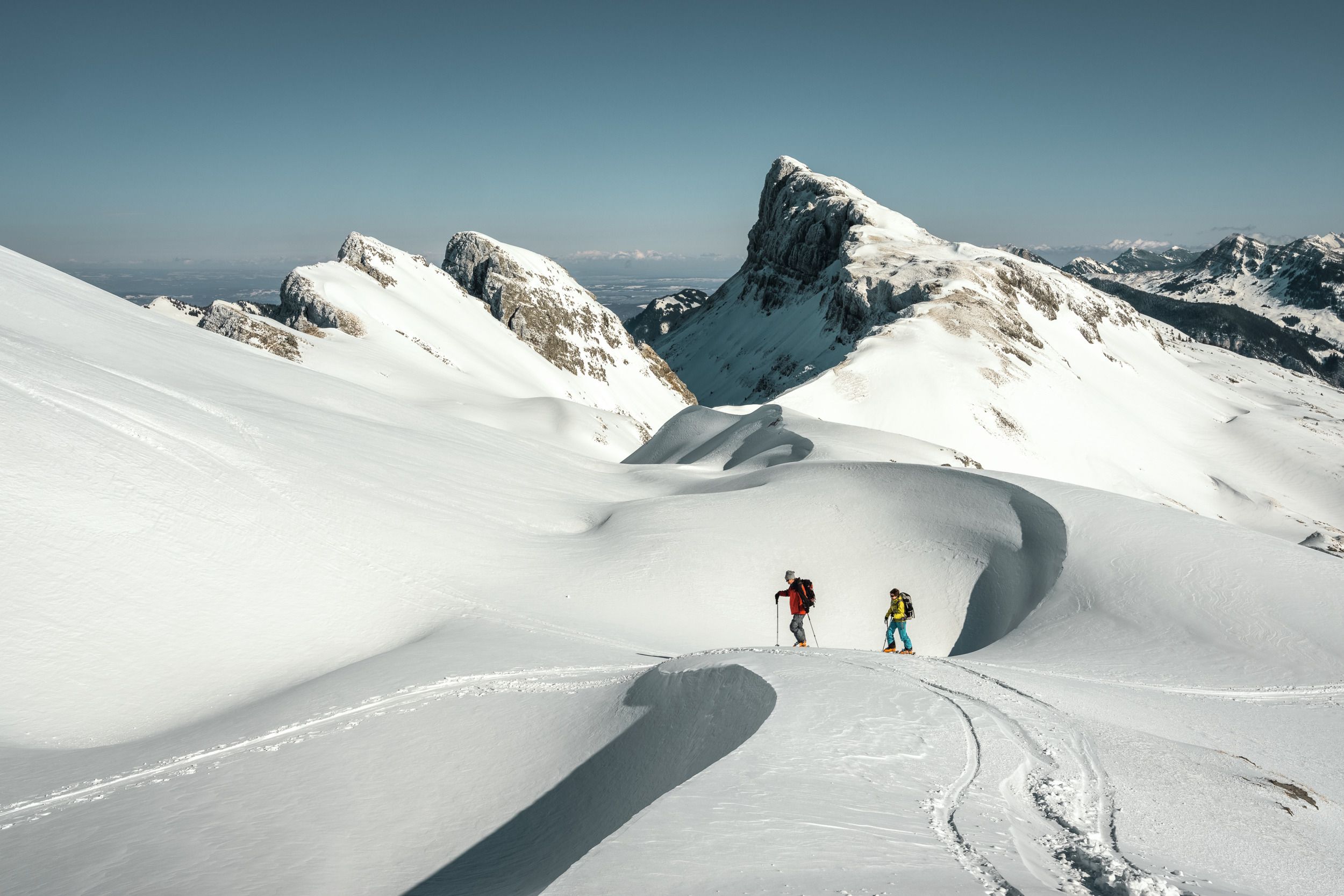 Rossweid Sörenberg Skitourenfahrer