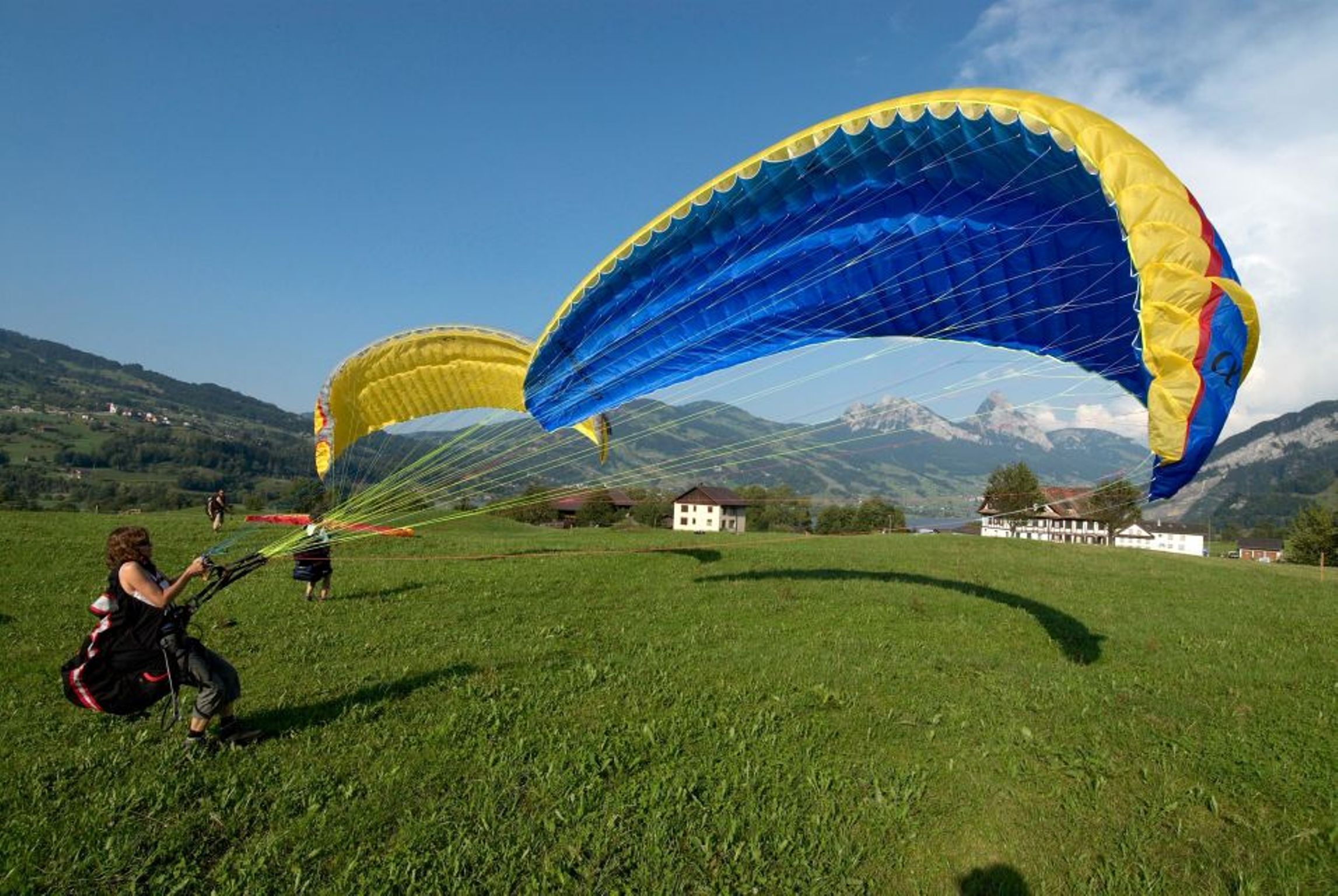 Gleitschirmfliegen Flugschule bei Horgen