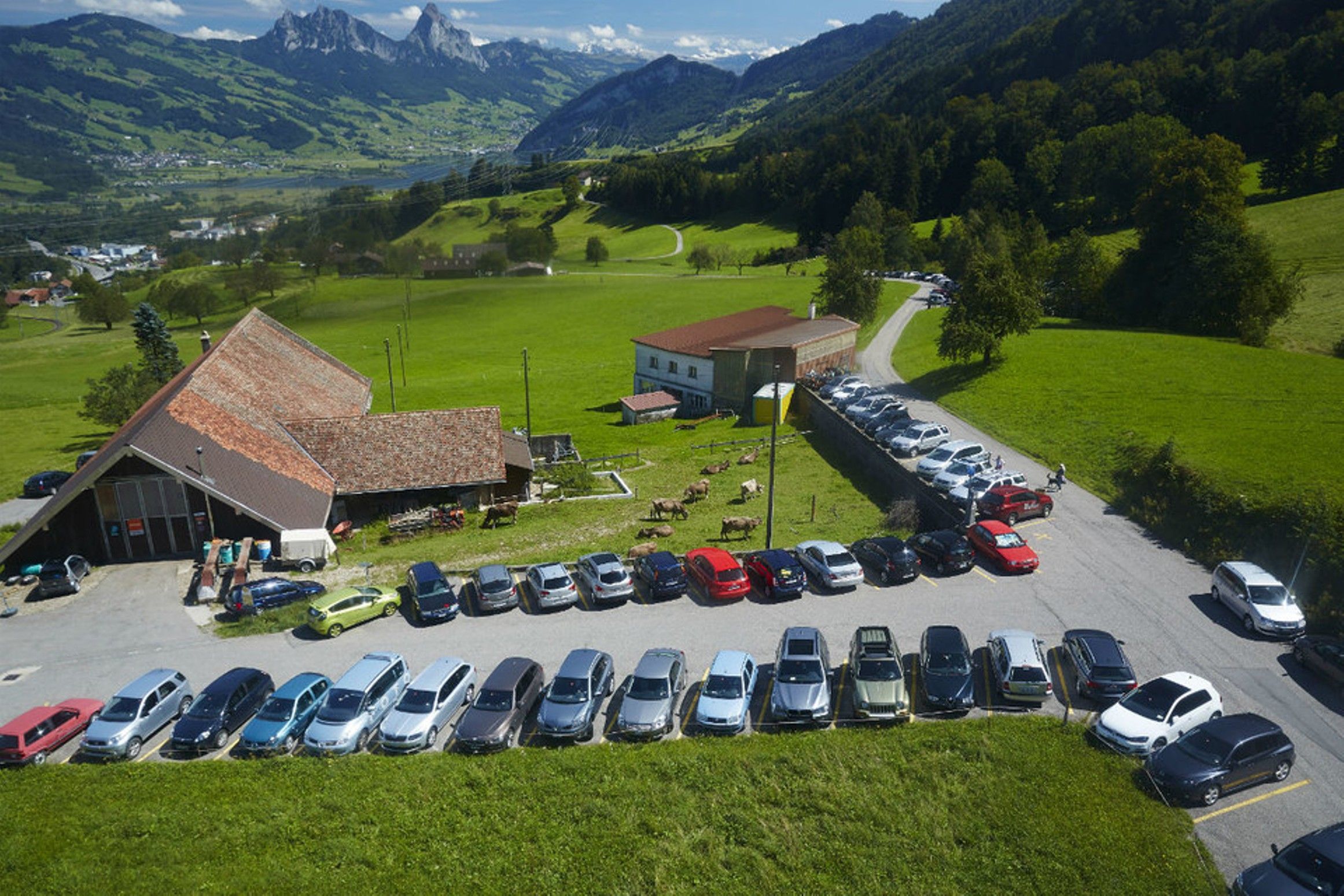 Rigi Kräbel Talstation Bergbahn