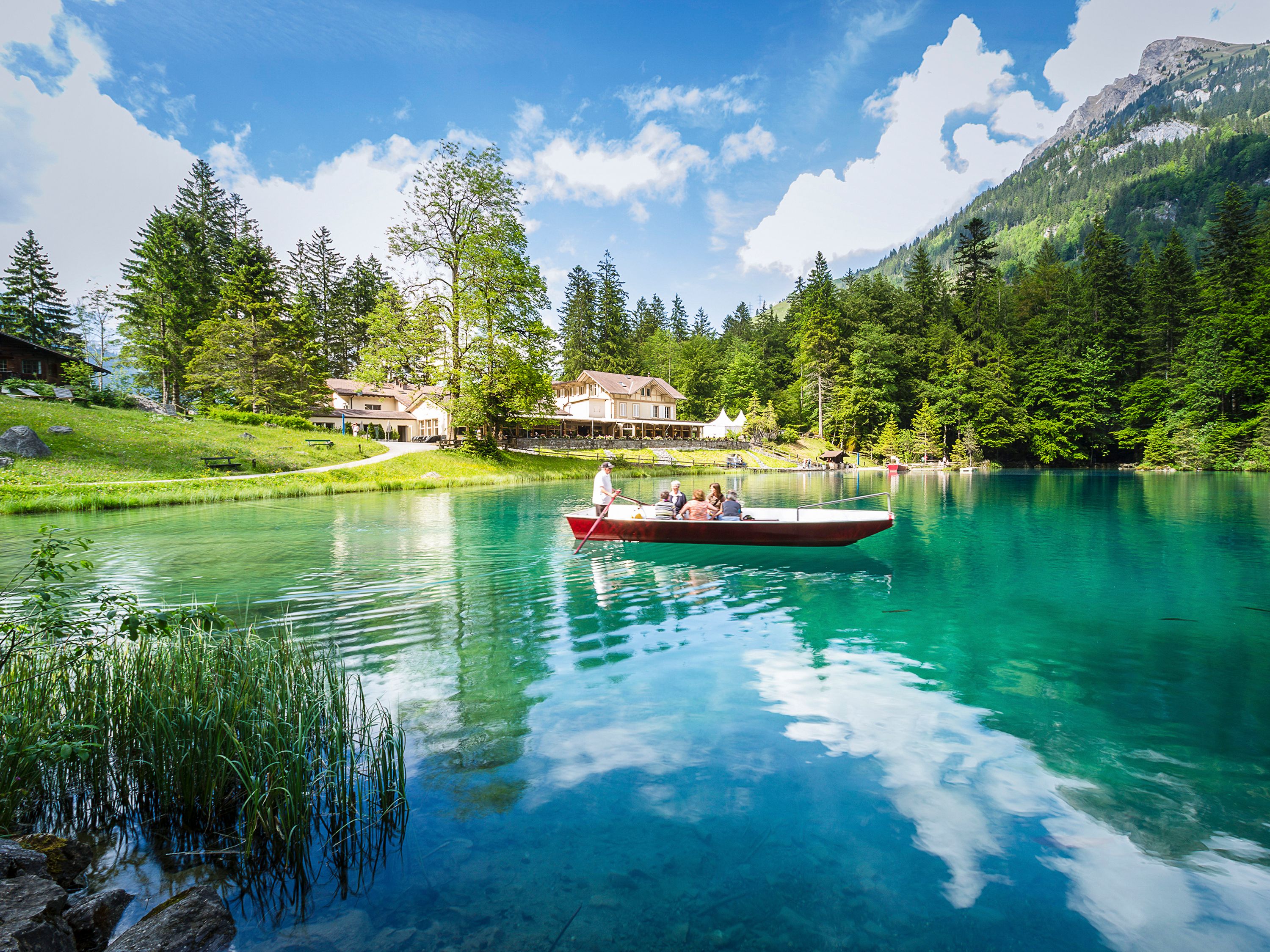 Blausee Glasbodenboot 