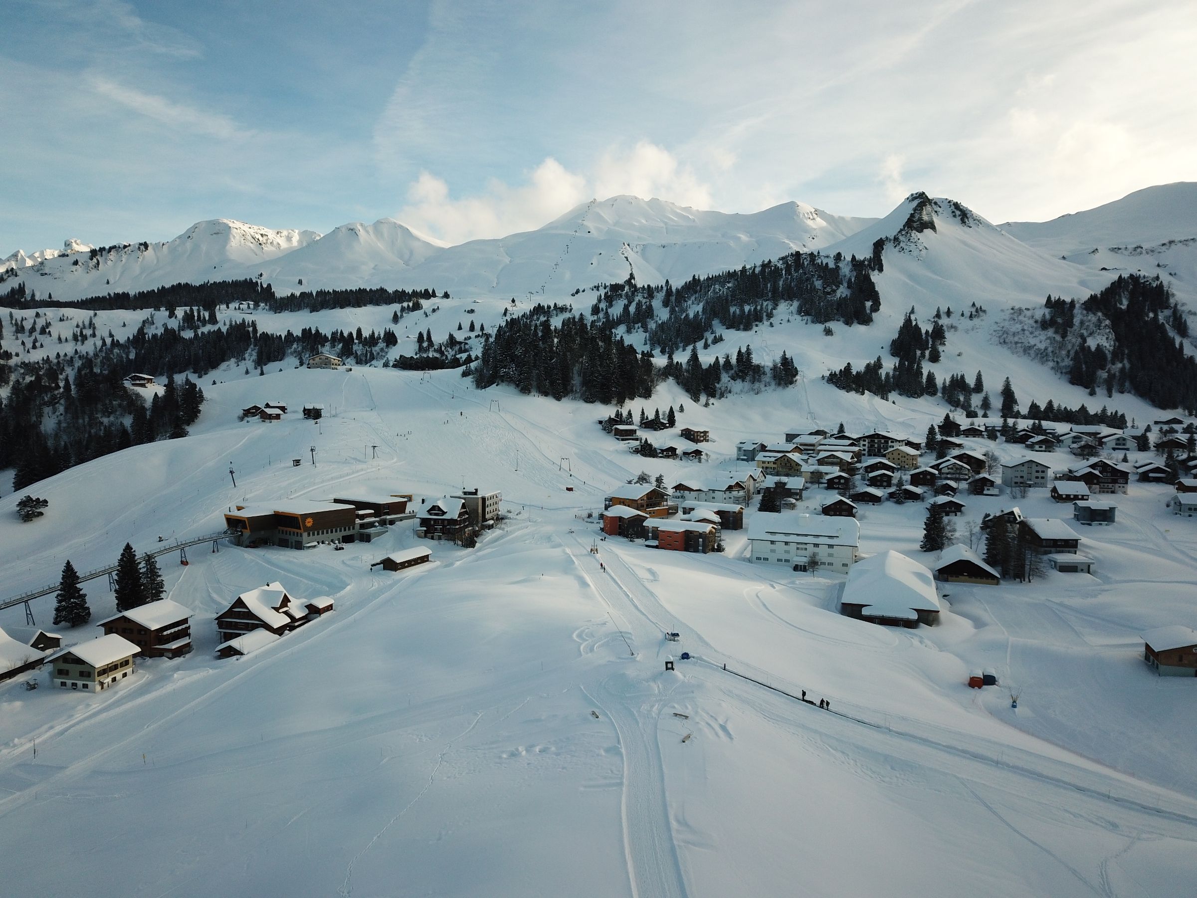 Stoosbahn Standseilbahn Stoos Winter