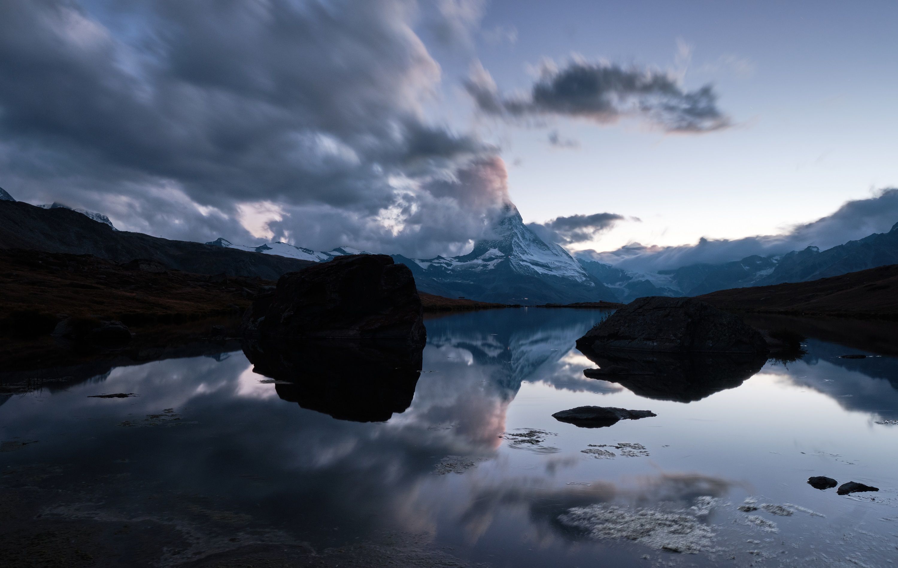 Stellisee Matterhorn Abendstimmung