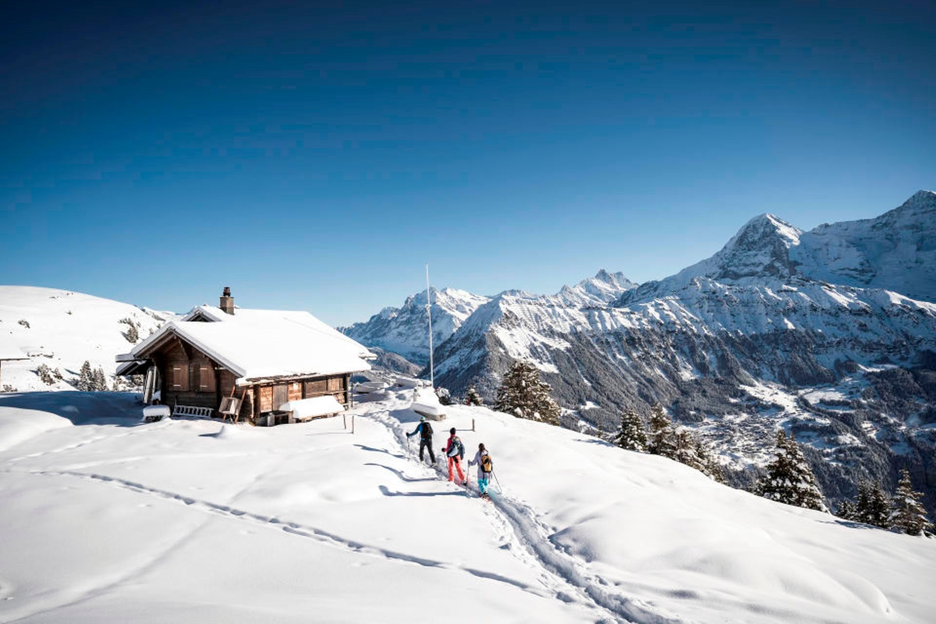 Schneeschuhwandern Schweiz Isenfluh