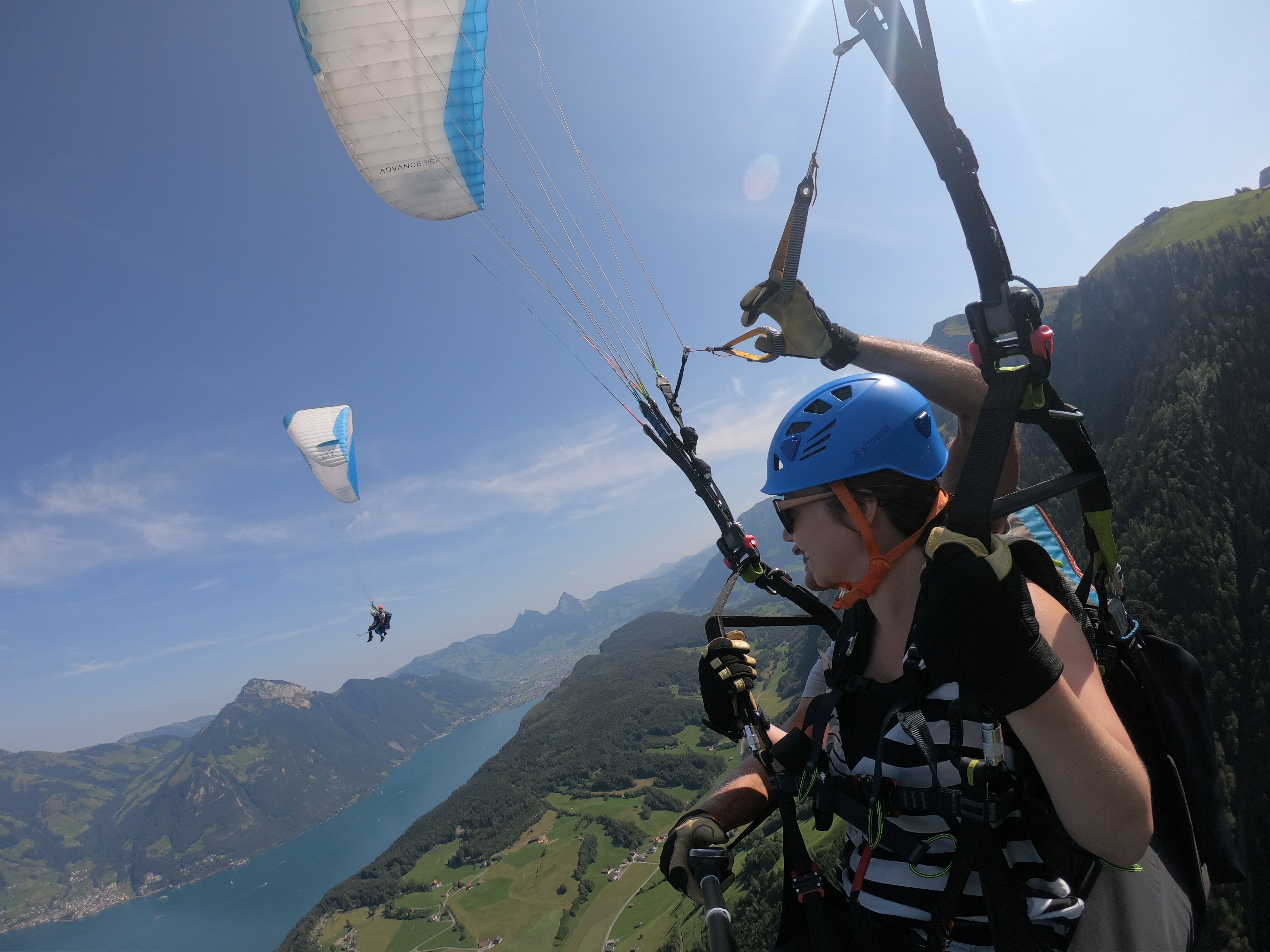 Vierwaldstättersee Paragliding Gleitschirmfliegen