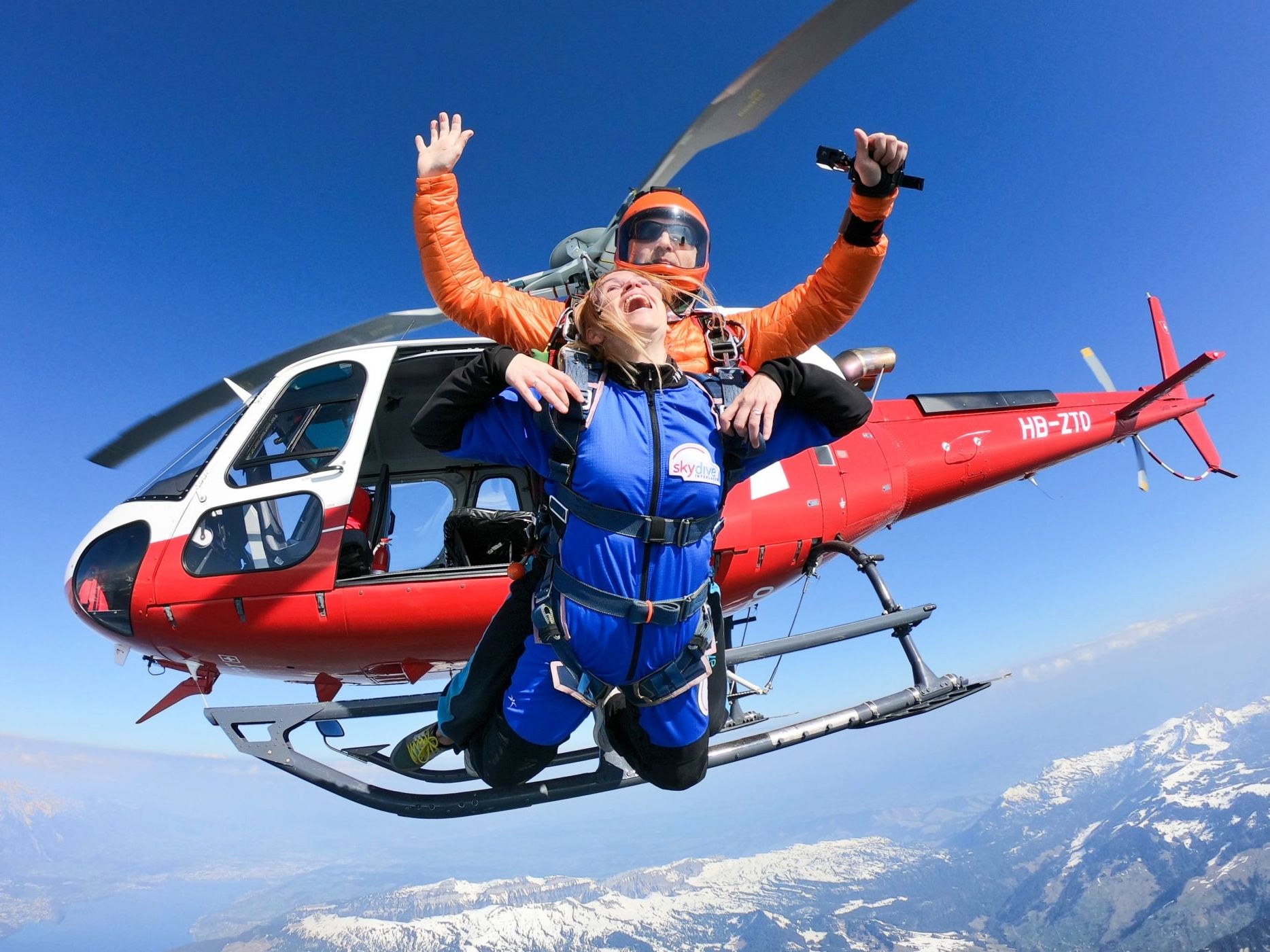 Fallschirmspringen Helikopter