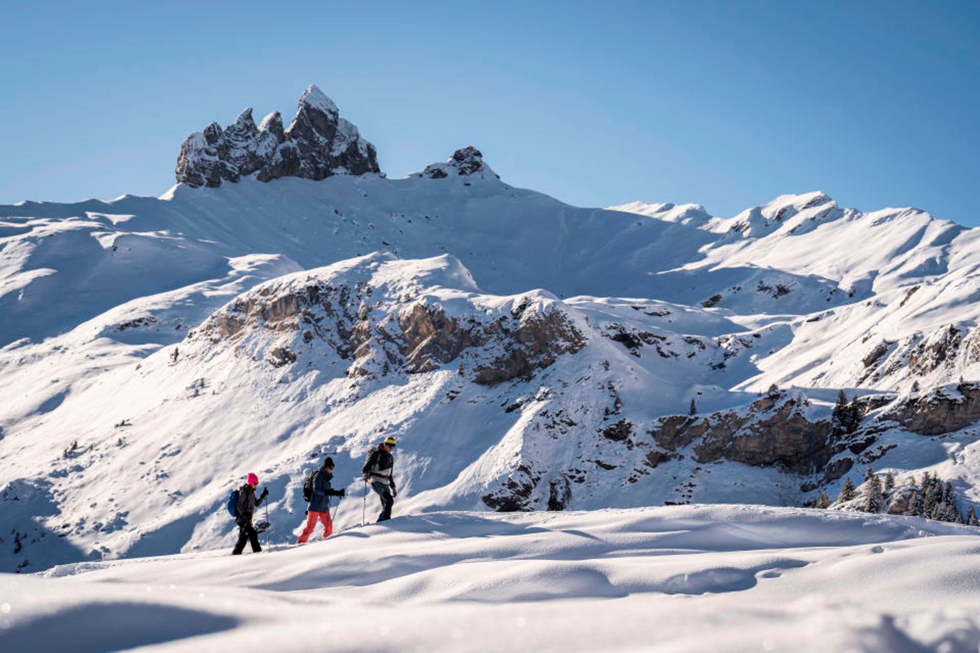 Schneeschuhwandern Schweiz Isenfluh