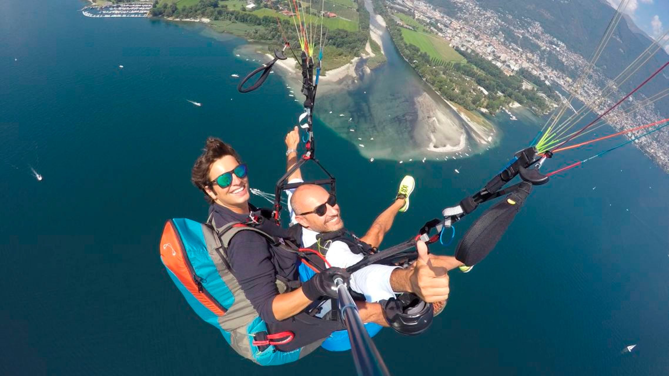 Gleitschirmfliegen Schweiz Tessin Locarno