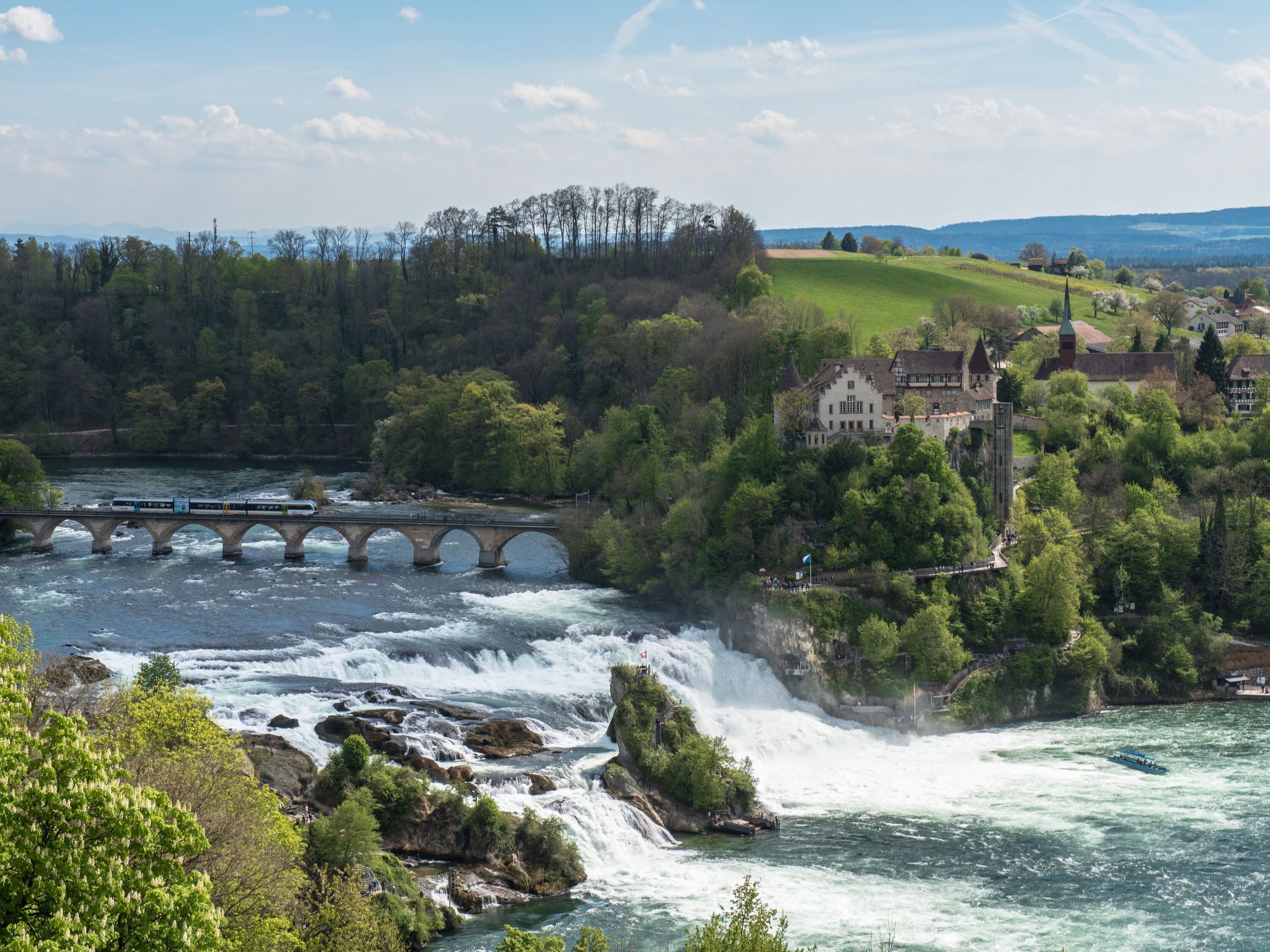 Rheinfall von oben
