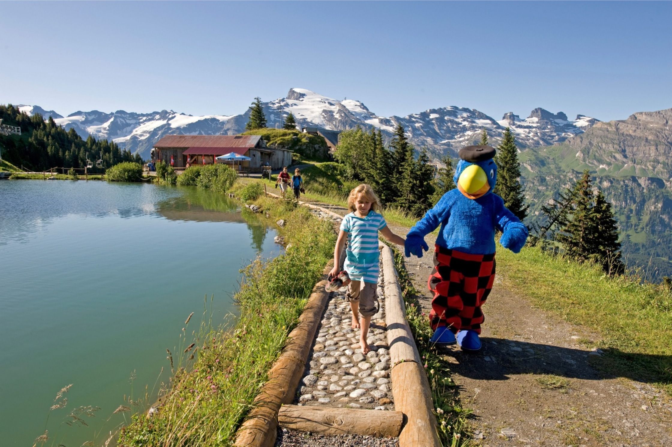 Brunni Engelberg Globi Schatzsuche Härzlisee Kitzelpfad