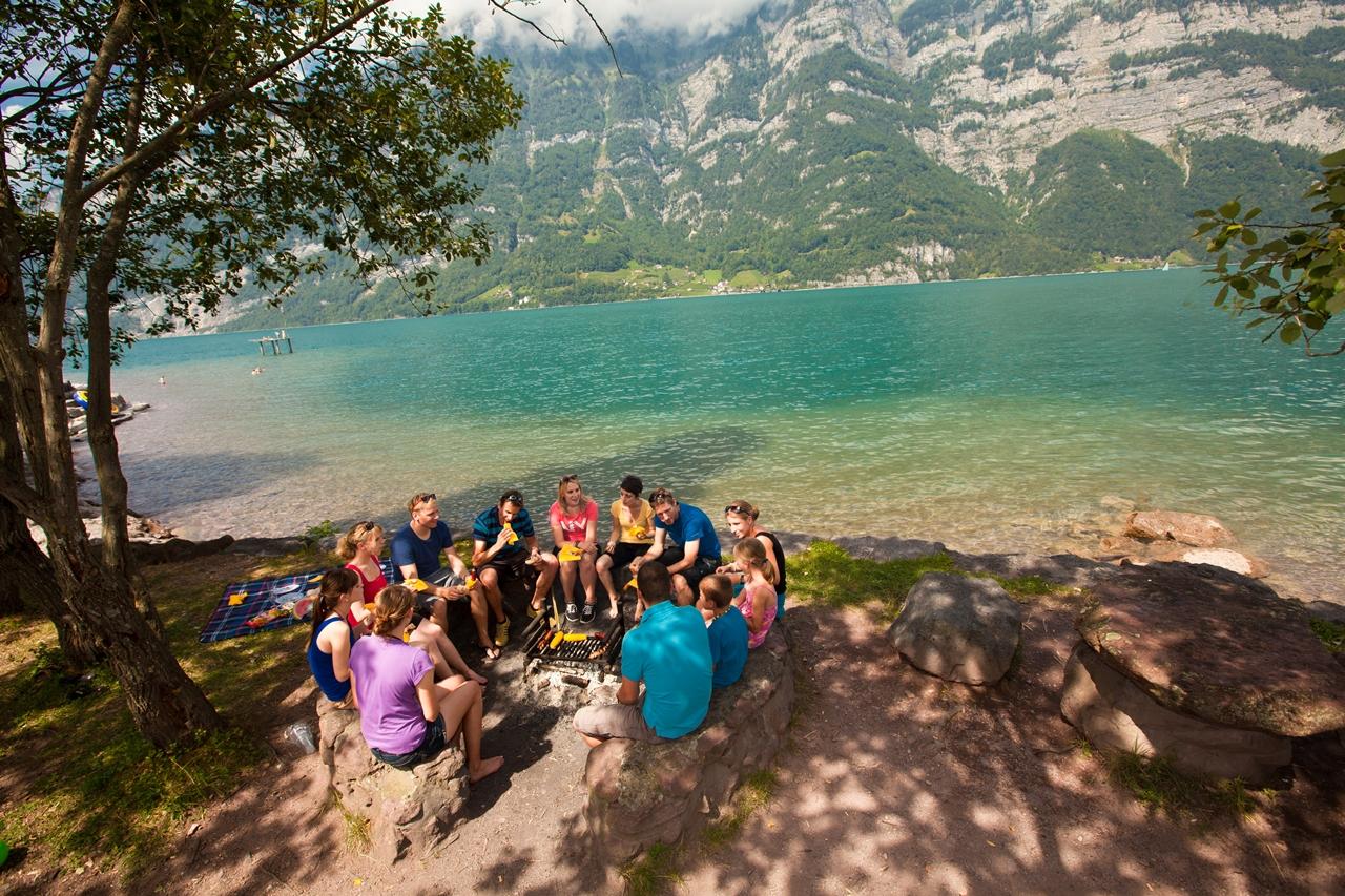 Hund Murg am Walensee