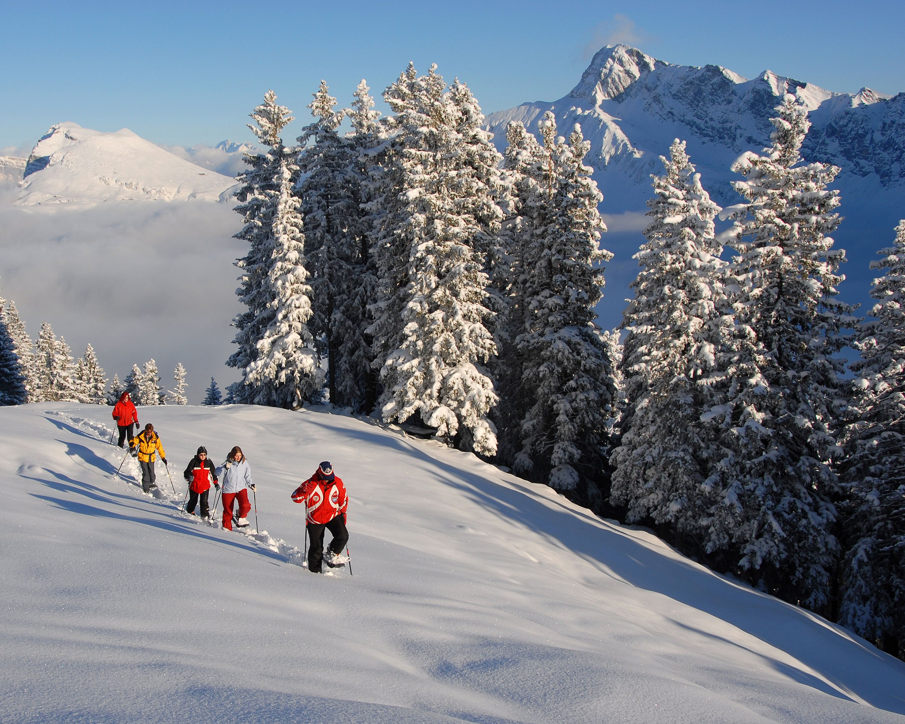 Schneeschuhwandern Schweiz Twäregg Trail