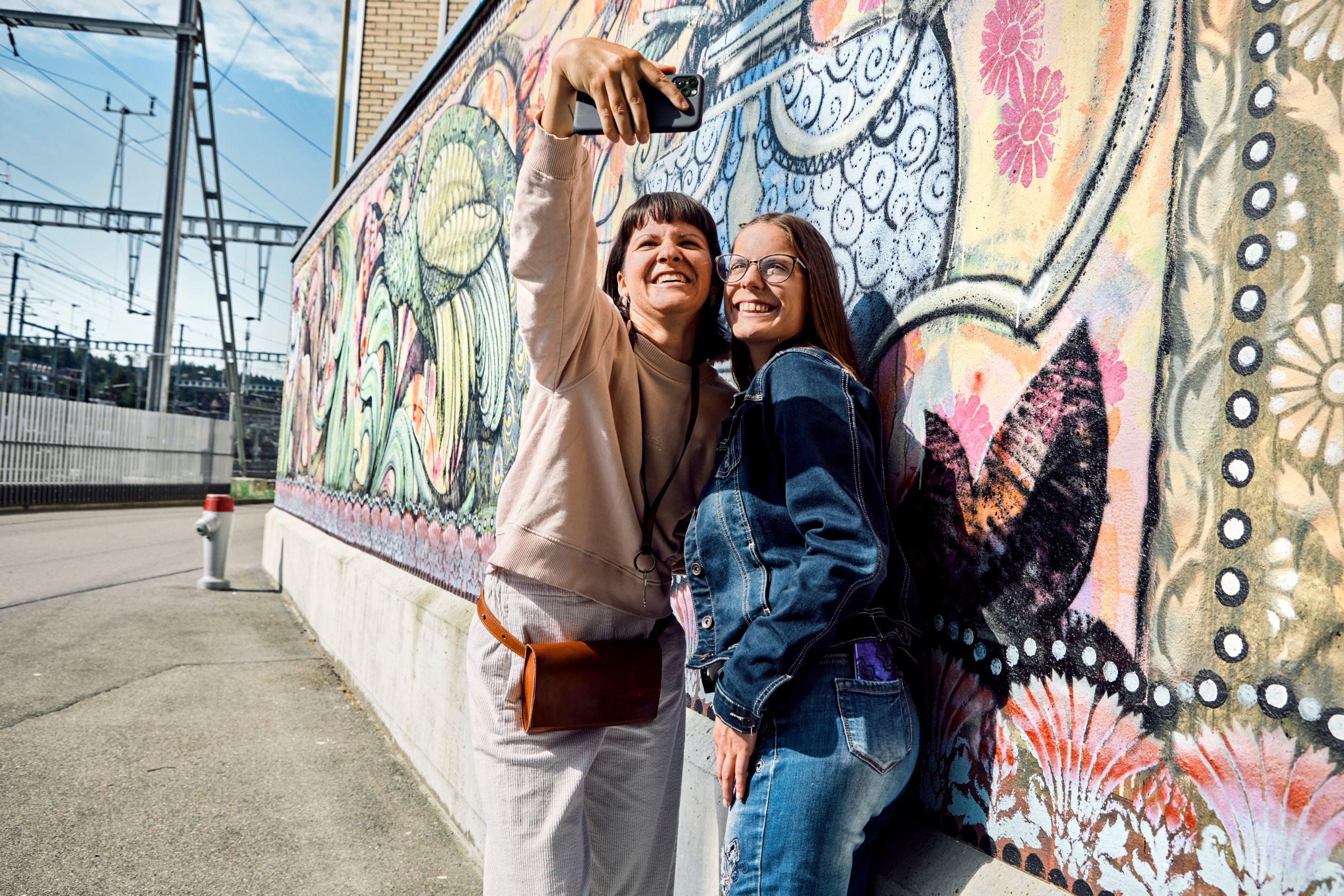 SBB Tageskarte Street art selfie in Winterthur