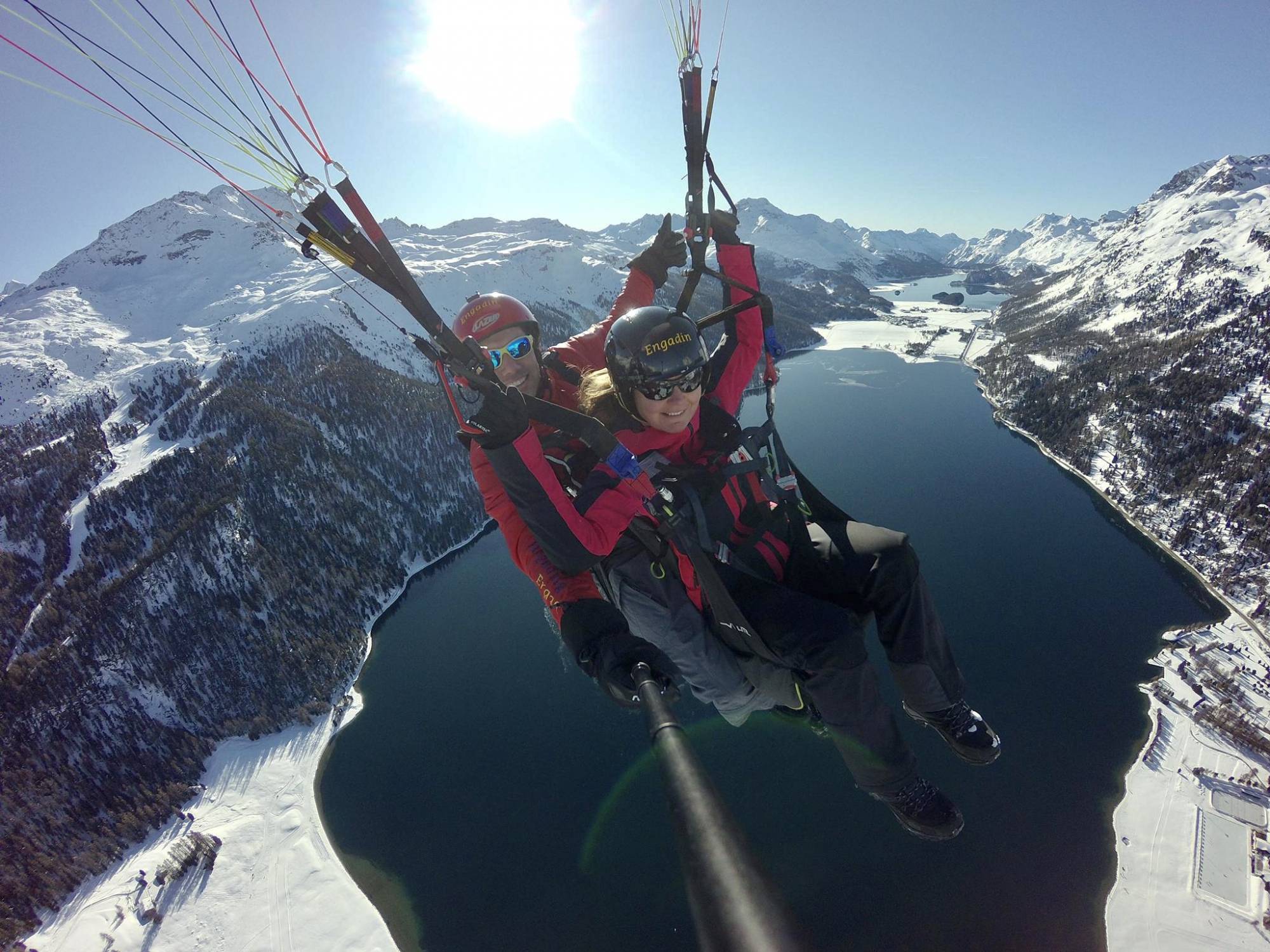 St. Moritz Tandem Gleitschirmfliegen