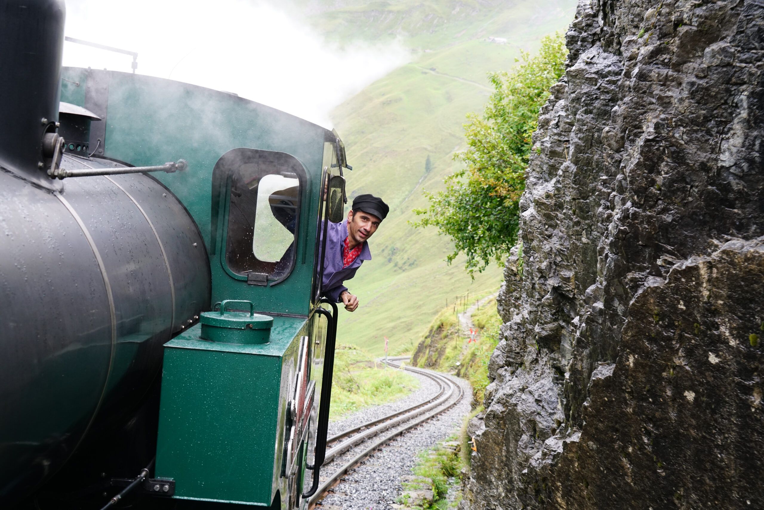Brienzer Rothorn Dampflok Führerstandsfahrt
