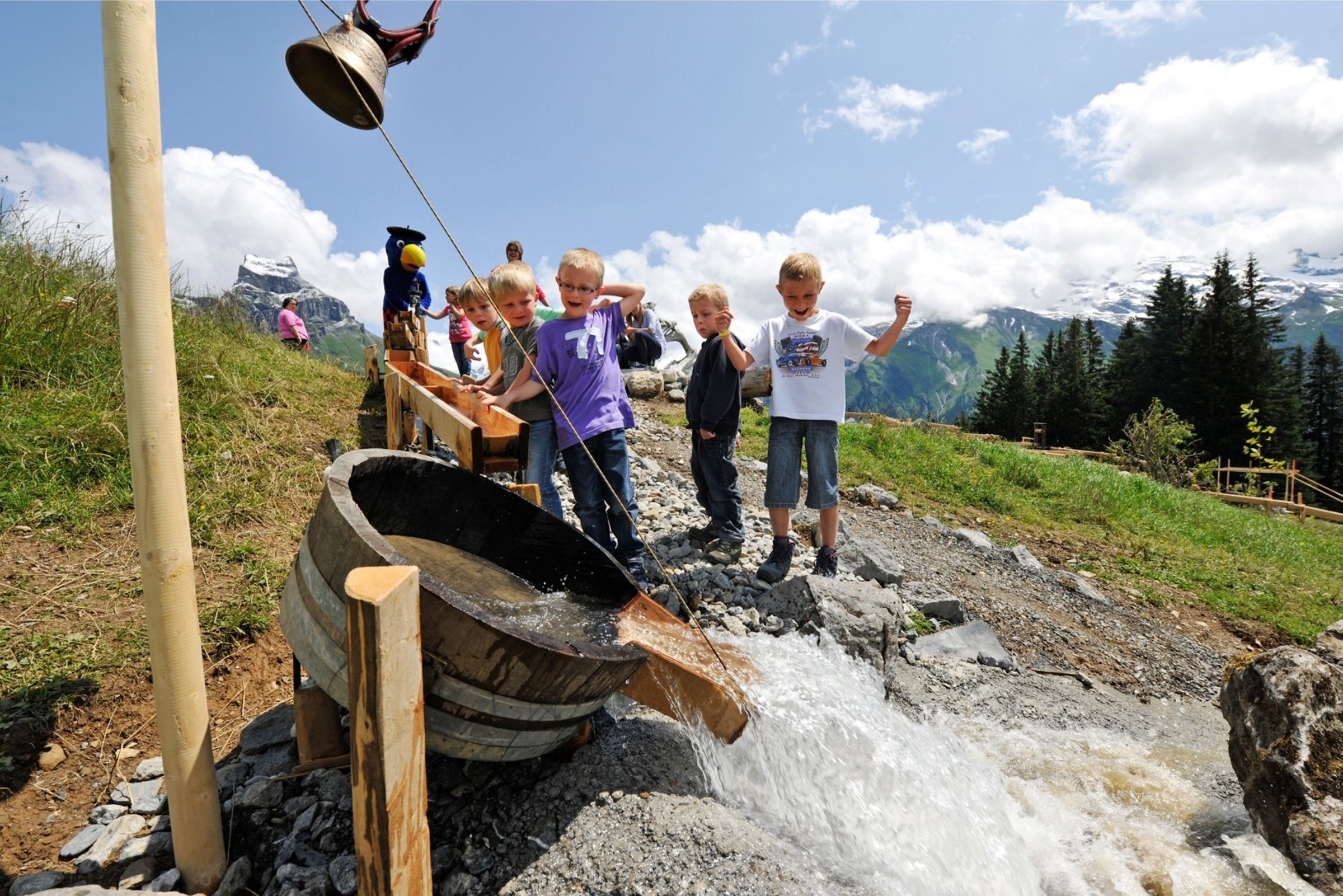 Brunni Engelberg Globi Wasserspiele