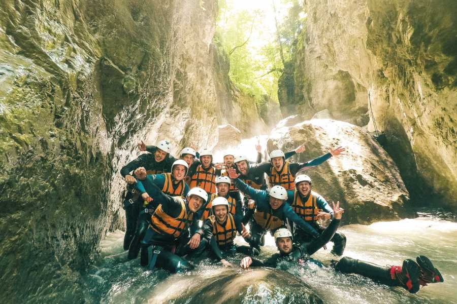 Sprung Canyoning Anfänger Saxetenschlucht