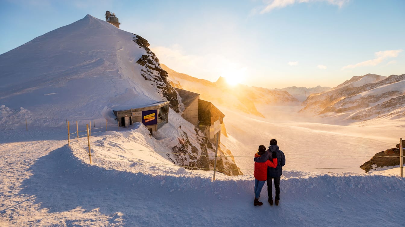 Jungfraujoch Sonnenaufgang