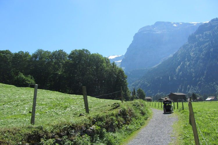 Rollstuhl Engelberger Wanderung