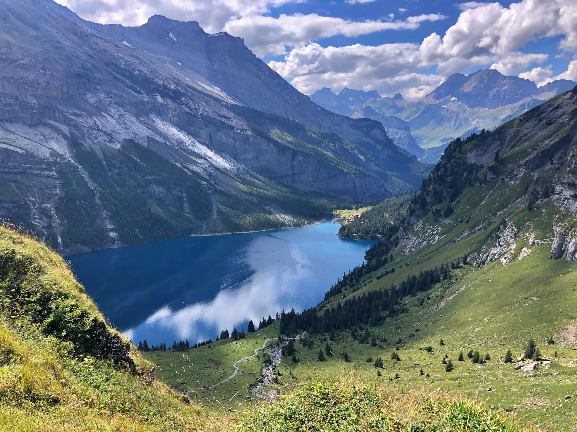 Wandern Schweiz Oeschinensee