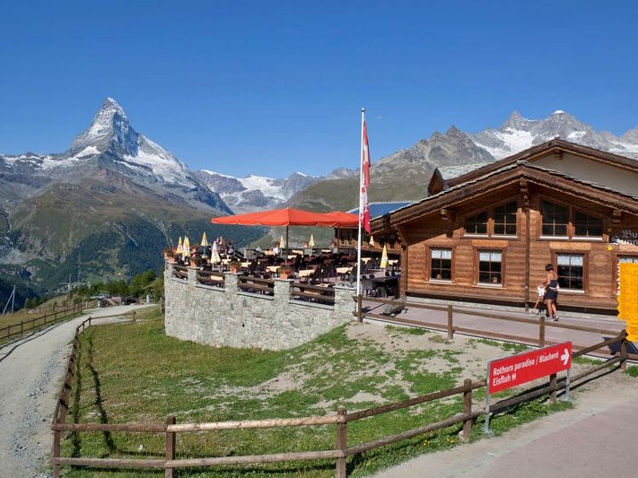 Zermatt Sunnegga Restaurant Matterhorn