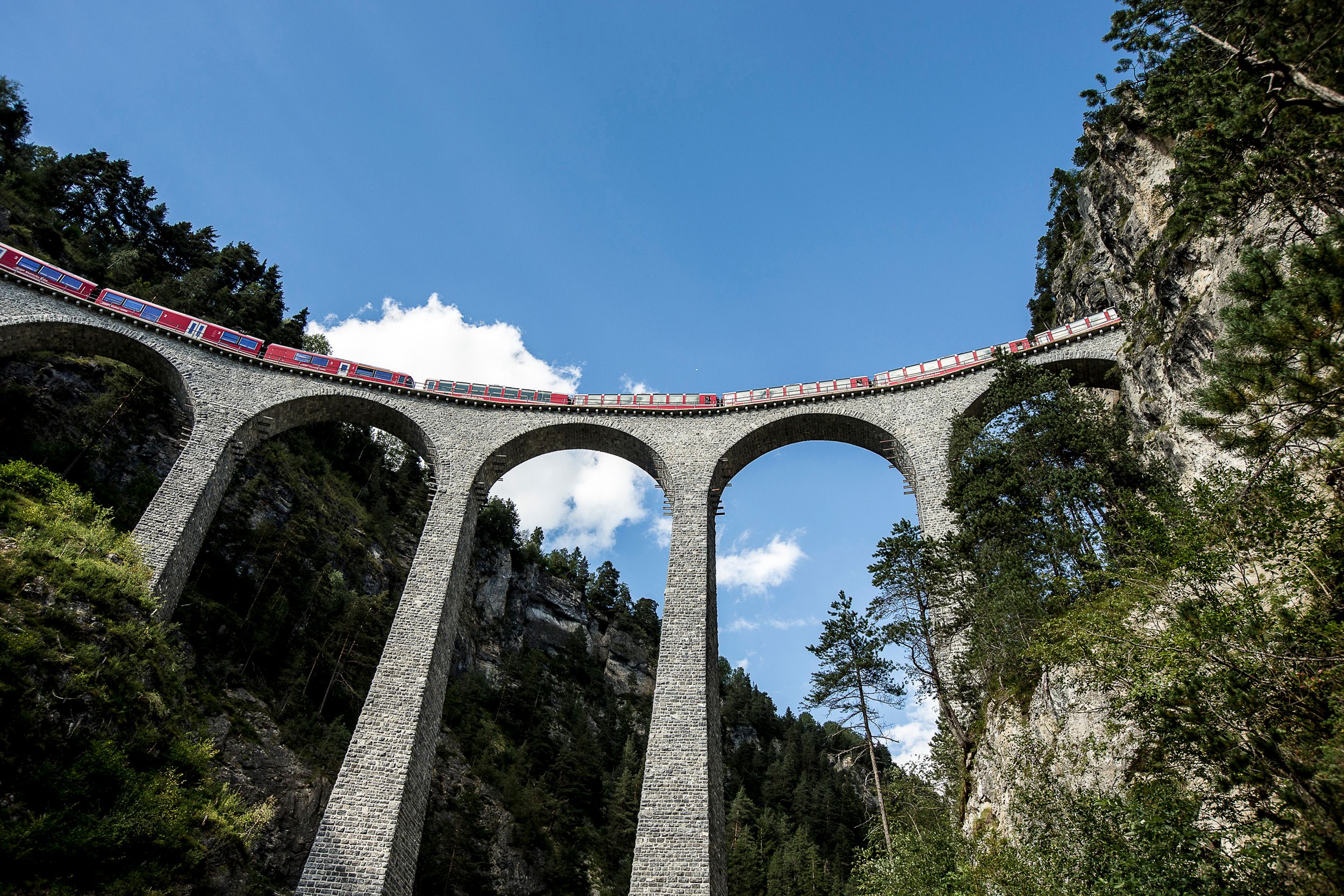 Mountainbike Schweiz MTB Albula Filisur Landwasser Viadukt