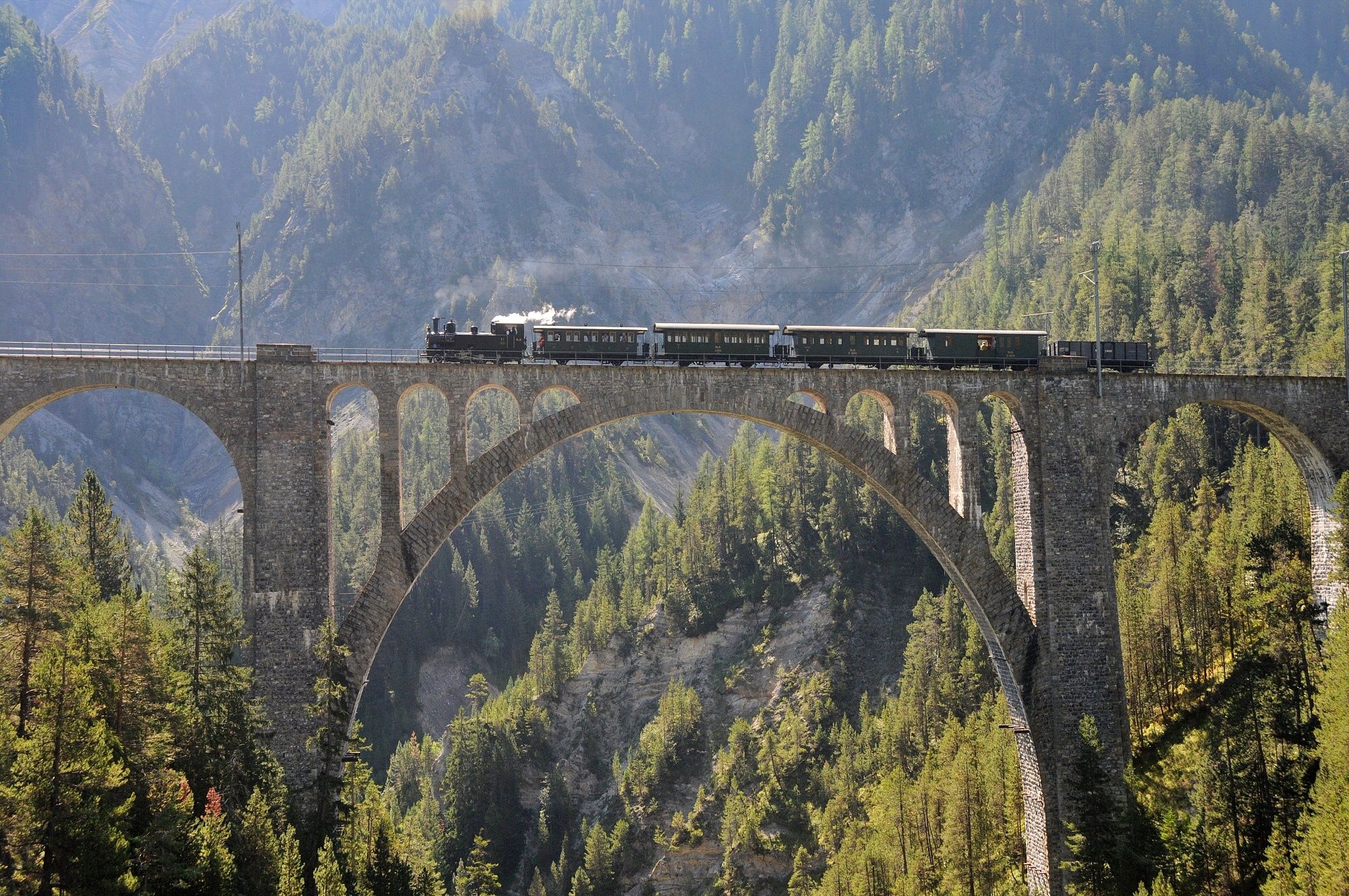 Rhätische Bahn Landwasser Viadukt