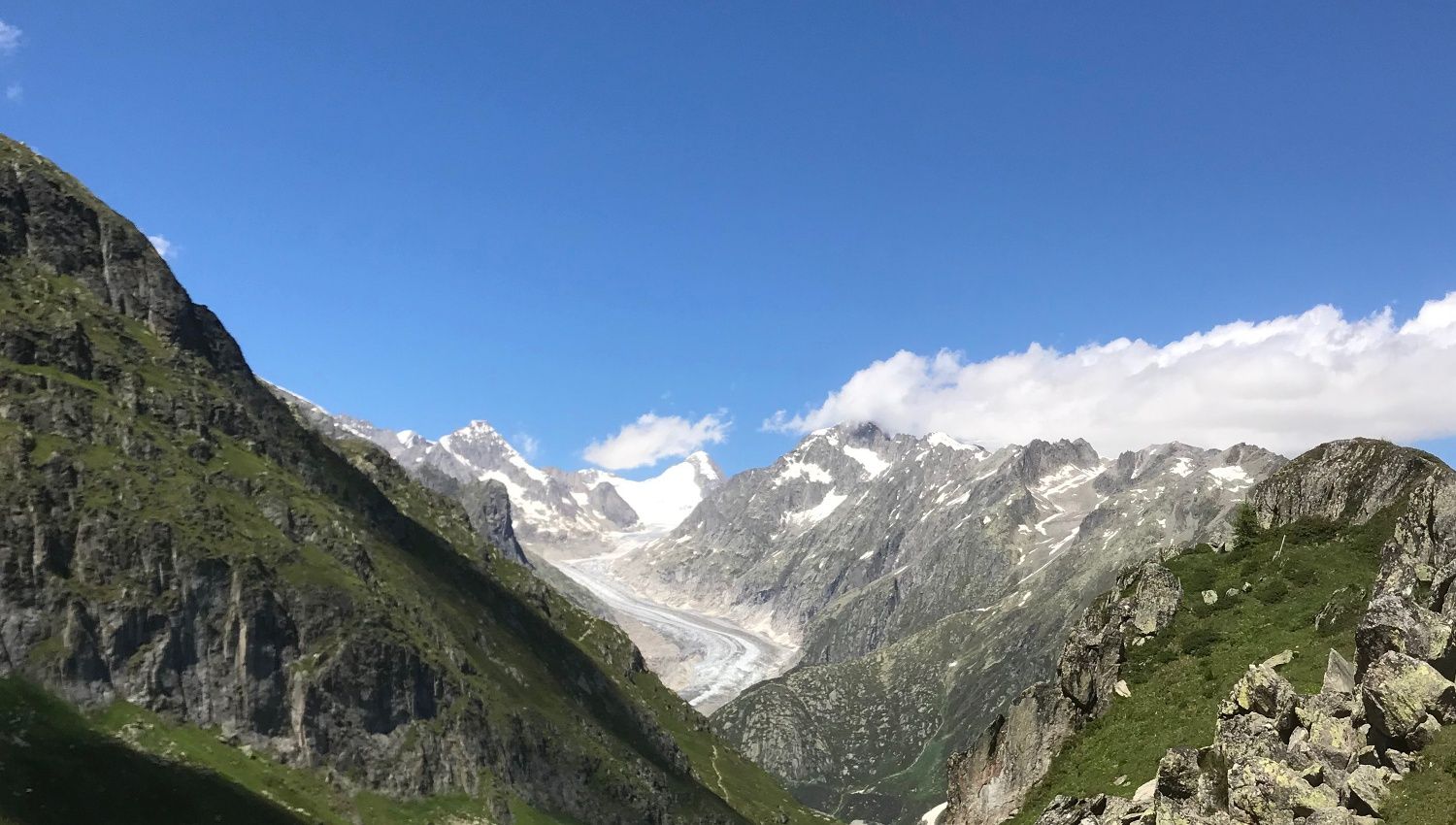 Aletsch Arena Fiescheralp durch Tlligrattunnel zum Gletscherrand